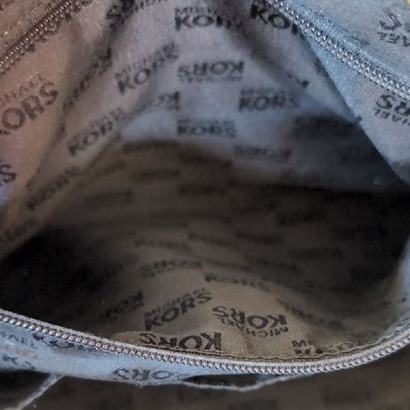 Michael Kors Black and Tan Leather Satchel - Picture 9 of 16